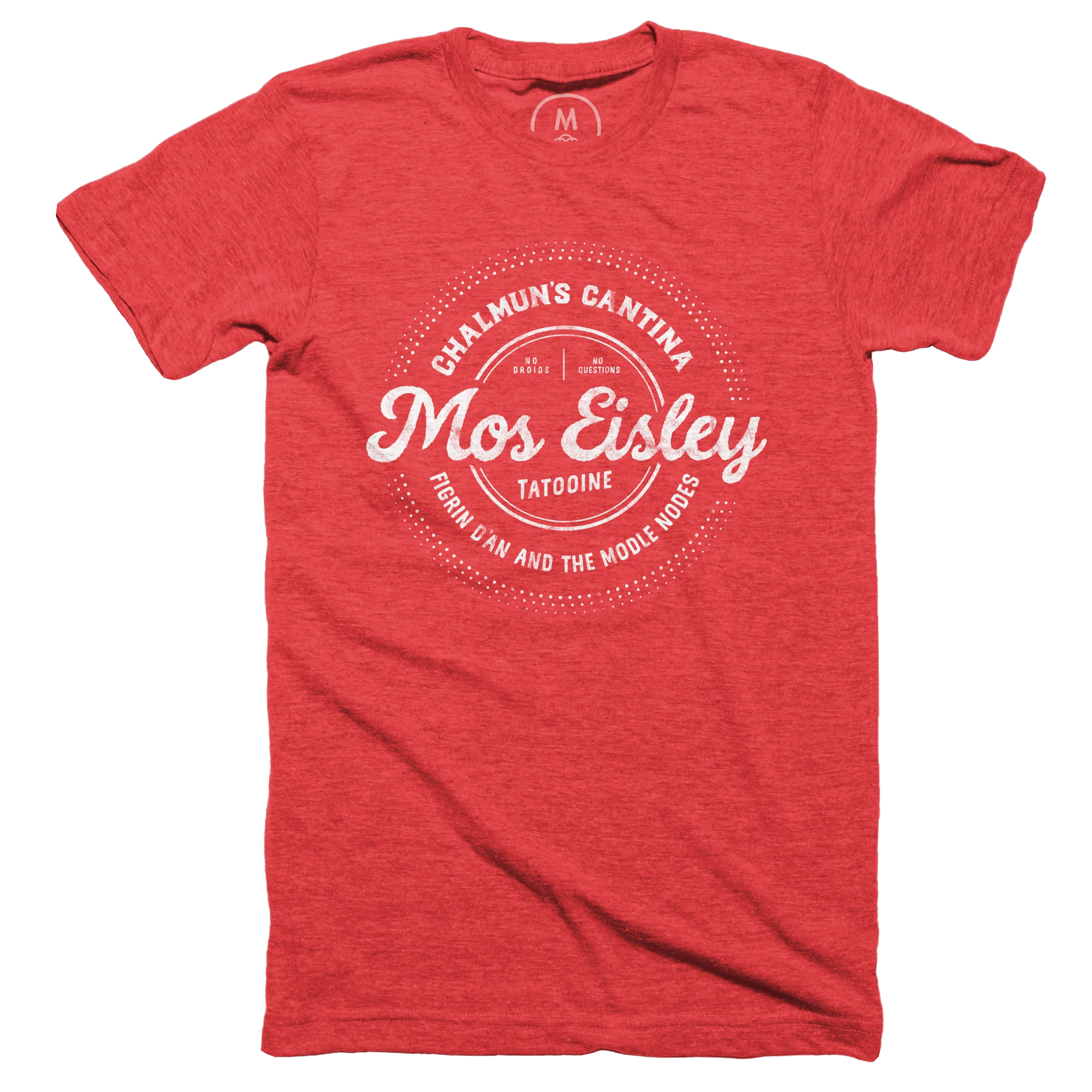 Mos Eisley Cantina White graphic tee tank onesie long sleeve tee pullover crewneck and pullover hoodie by Dan Rood. Cotton Bureau