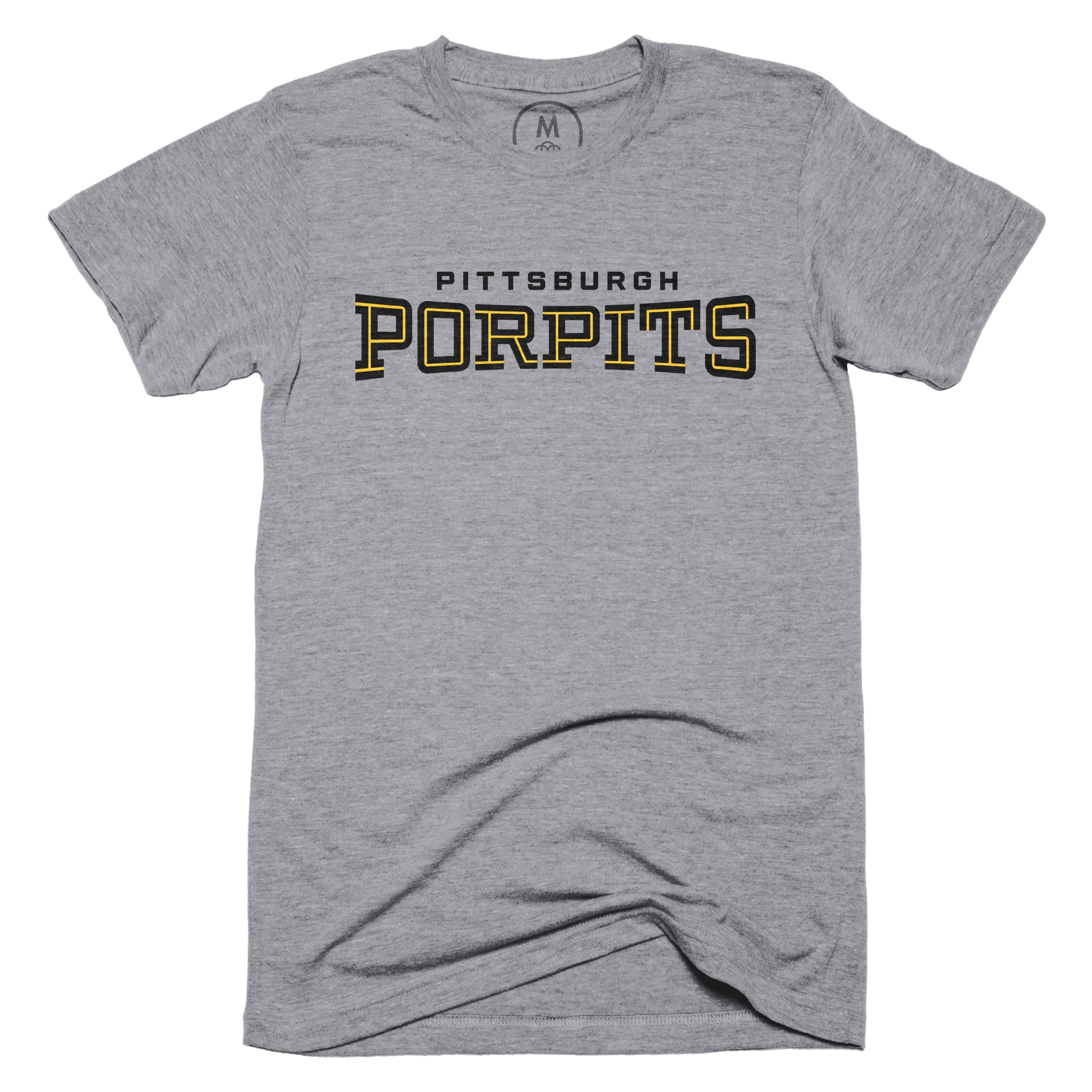 Pittsburgh Pirates Womens Grey Tri-Blend Retro Scoop Short Sleeve