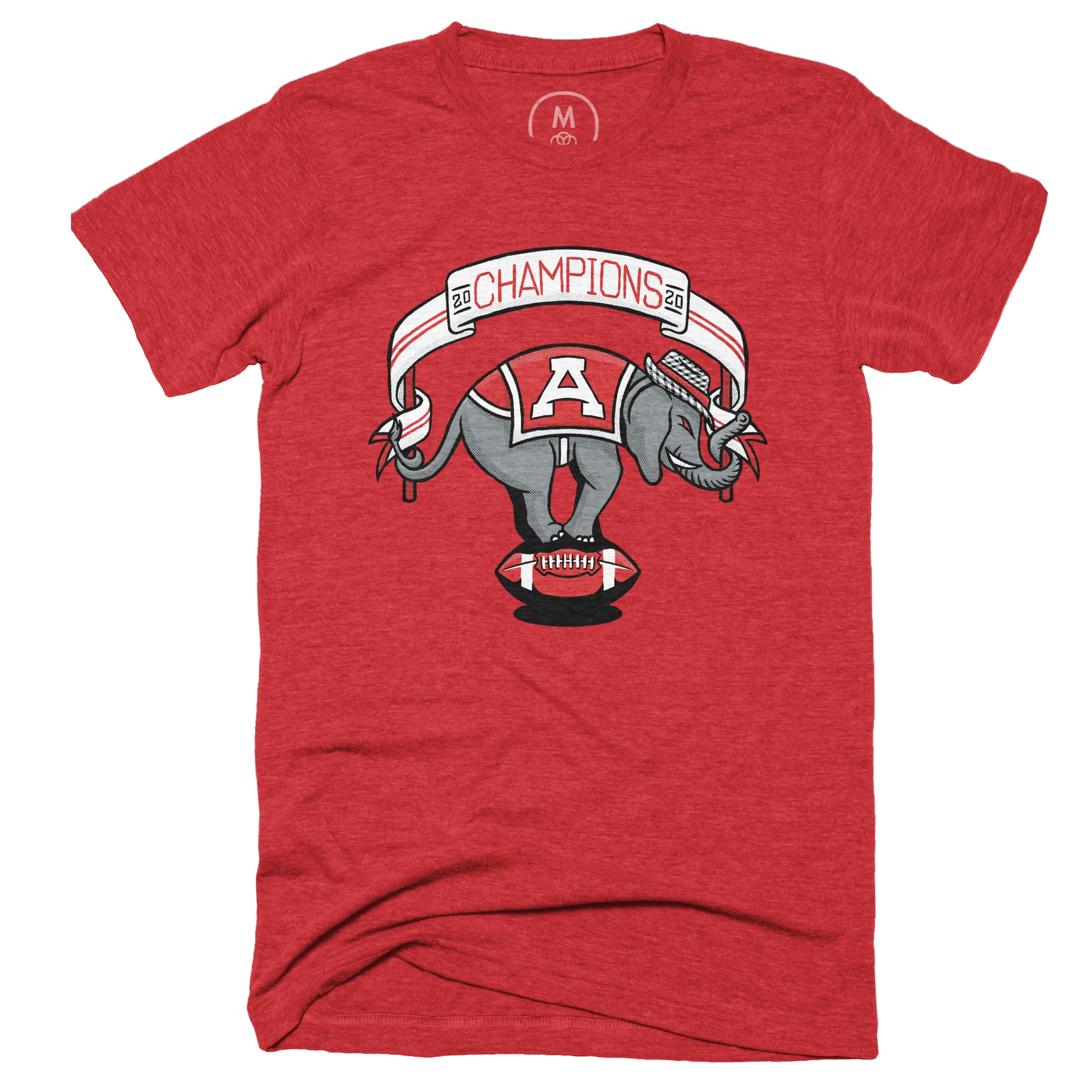 Alabama Crimson Tide Mens Crimson Slimmer-Fit Icon Logo T Shirt