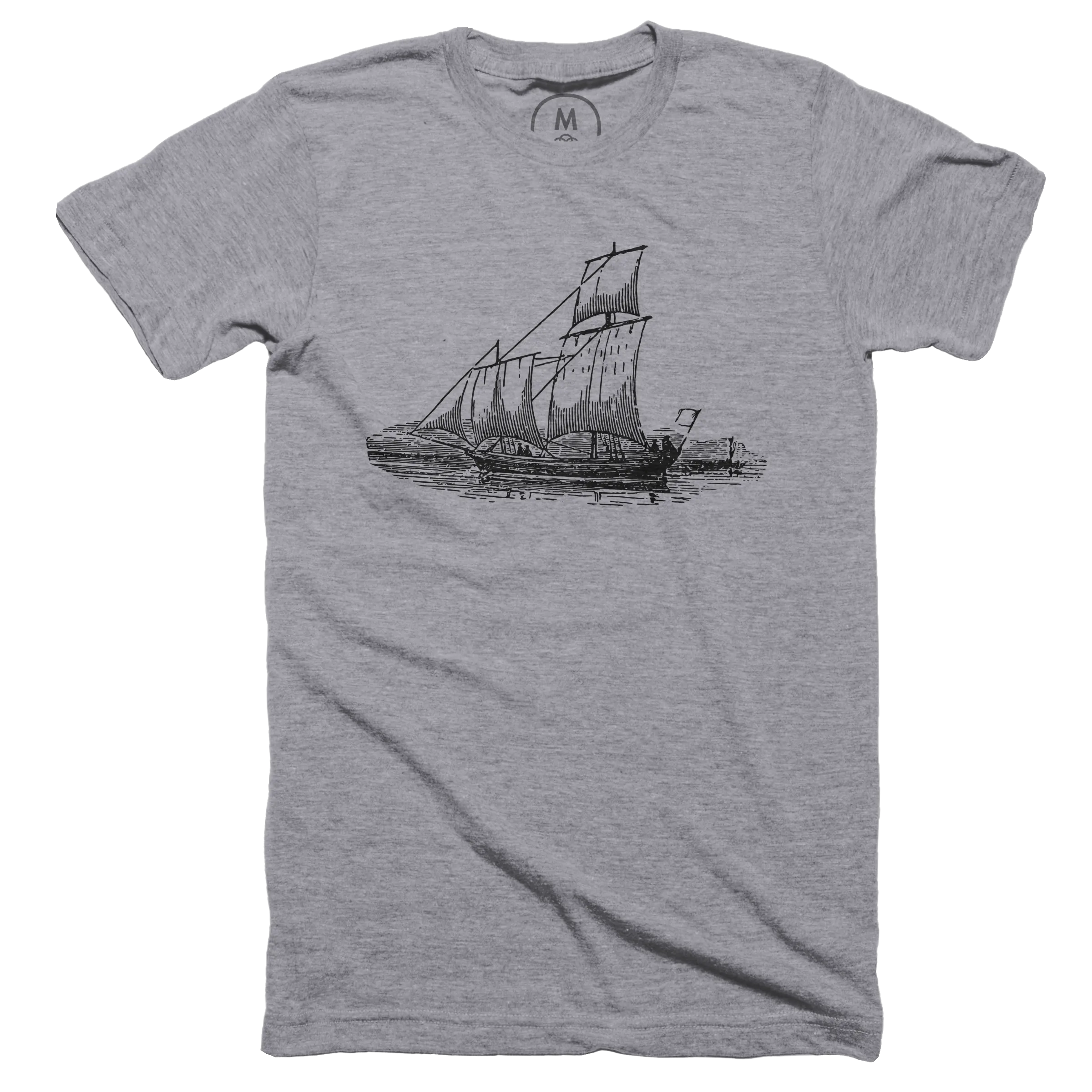 Pirate Ship Artwork - Vintage T-Shirt