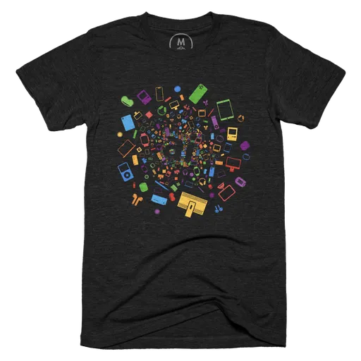 AppleInsider Shirt with Rainbow Icons
