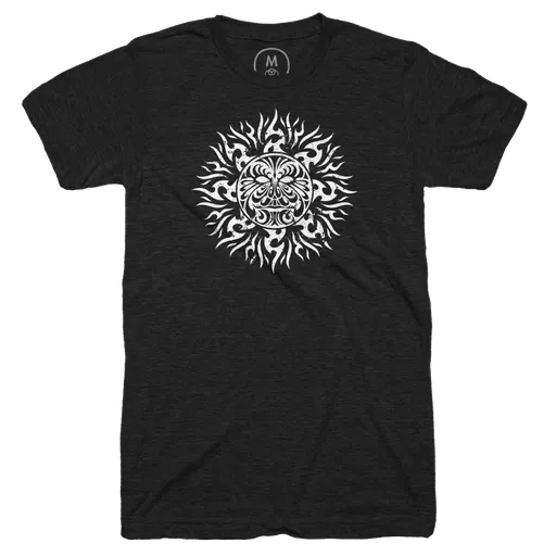 Tribal Sun "Black Hole Sun" on dark colored t-shirts