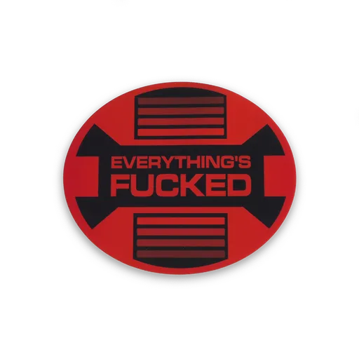 Swear Trek Red Alert Sticker (1-Pack)