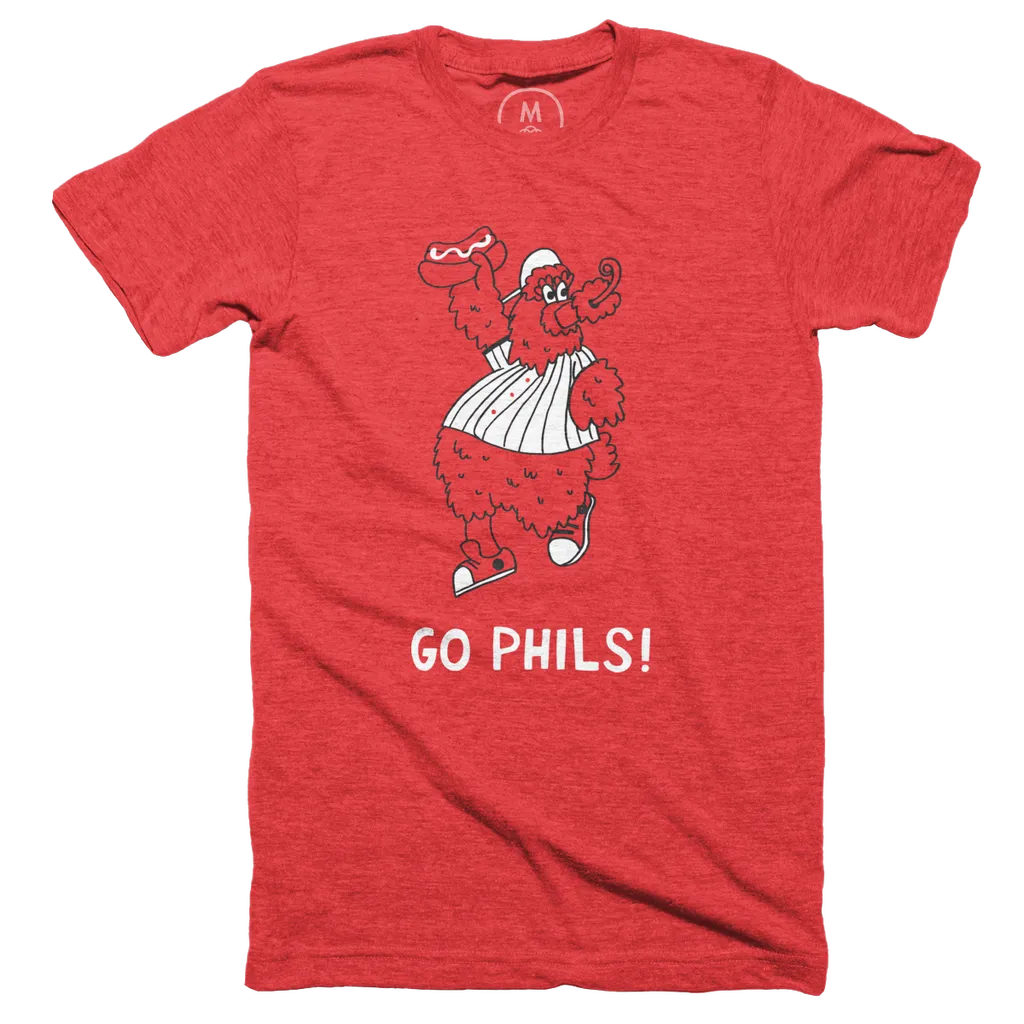 Phillie Phanatic” graphic tee, tank, pullover crewneck, pullover