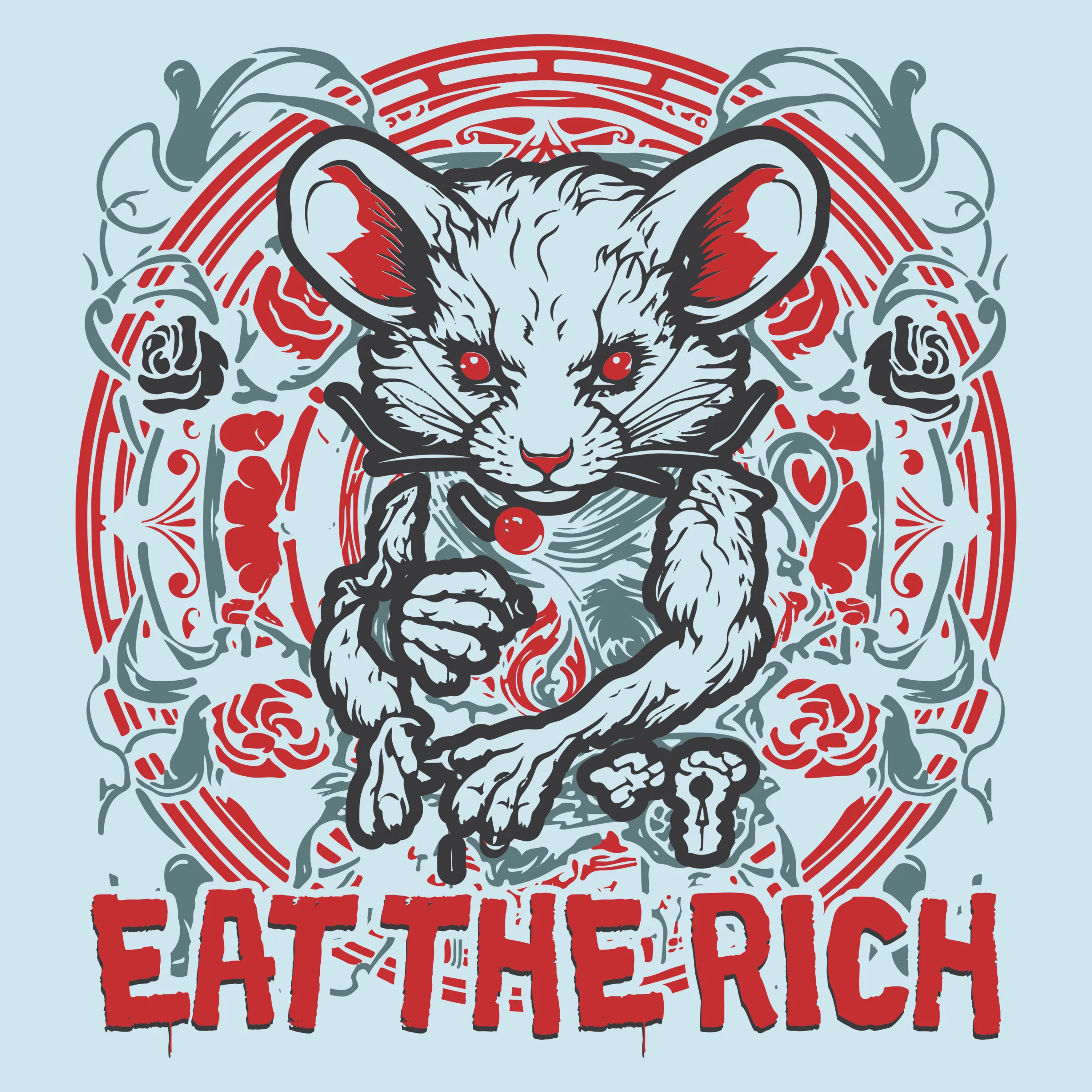 Eat The Rich graphic tee tank onesie pullover crewneck