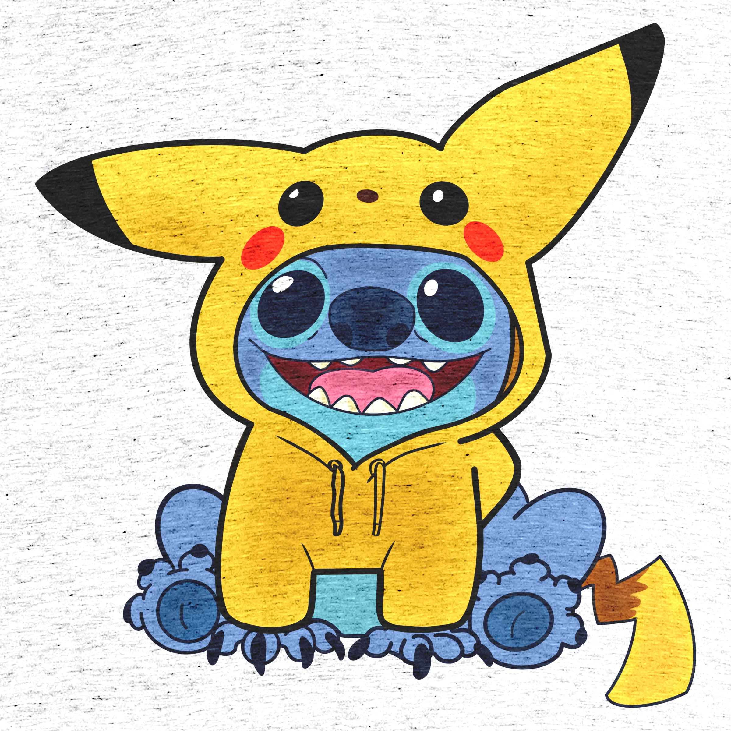 Stitch Pikachu graphic tee pullover hoodie tank onesie