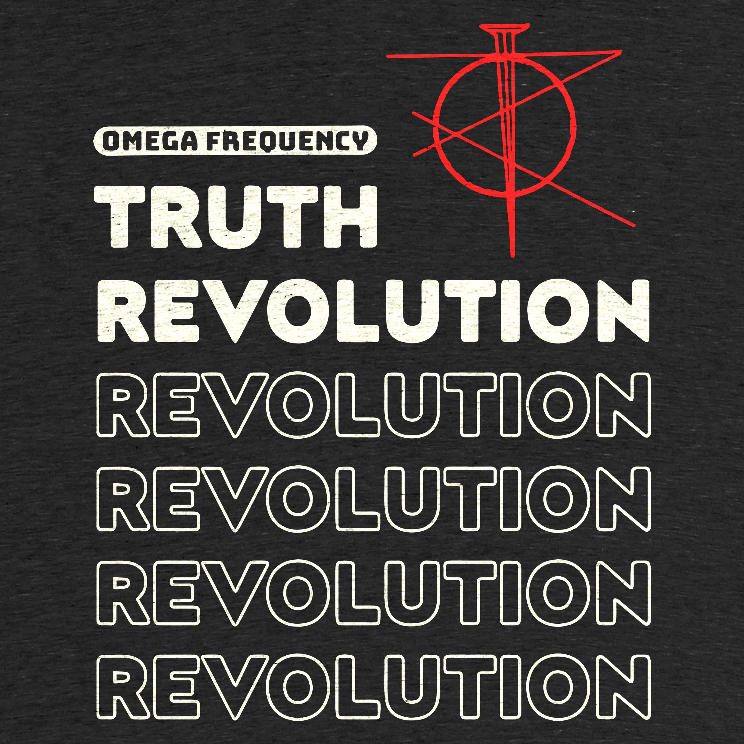 Omega Frequency Truth Revolution Edition graphic tee pullover