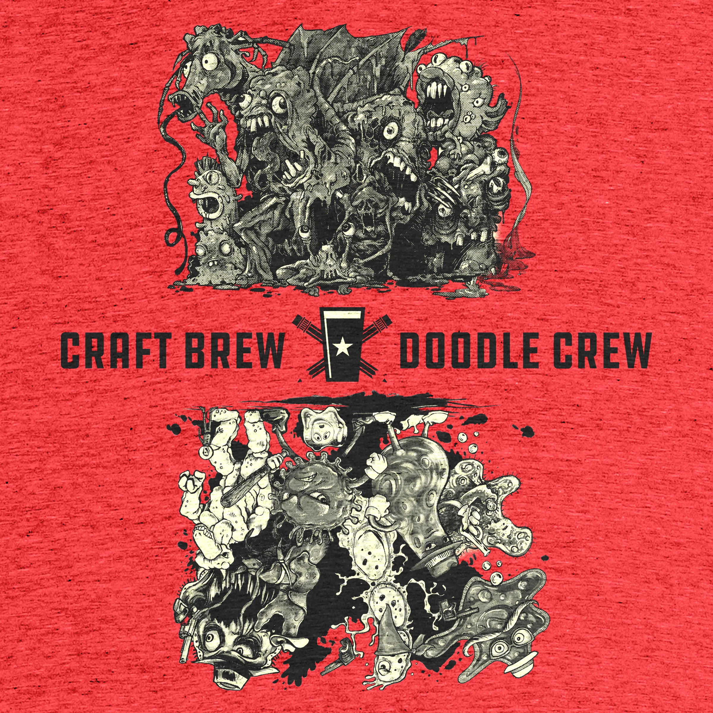 Craft Brew Doodle Crew - 10 year logo - 1-Color” graphic tee, pullover  crewneck, pullover hoodie, tank, and onesie by RONLEWHORN.