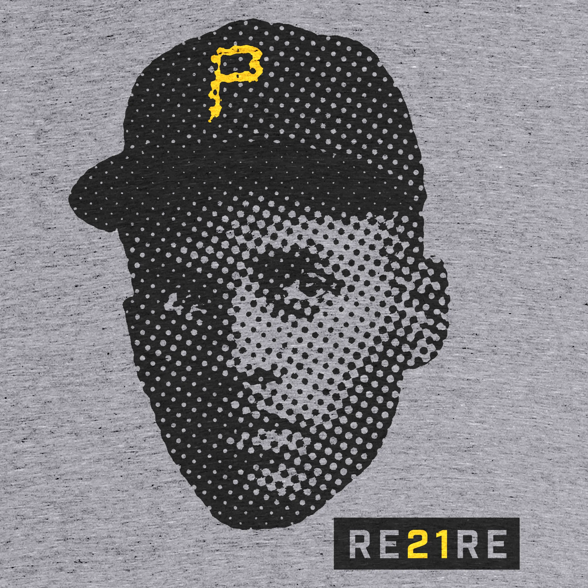 Roberto Clemente #21 Pullover Hoody M / Heather Black