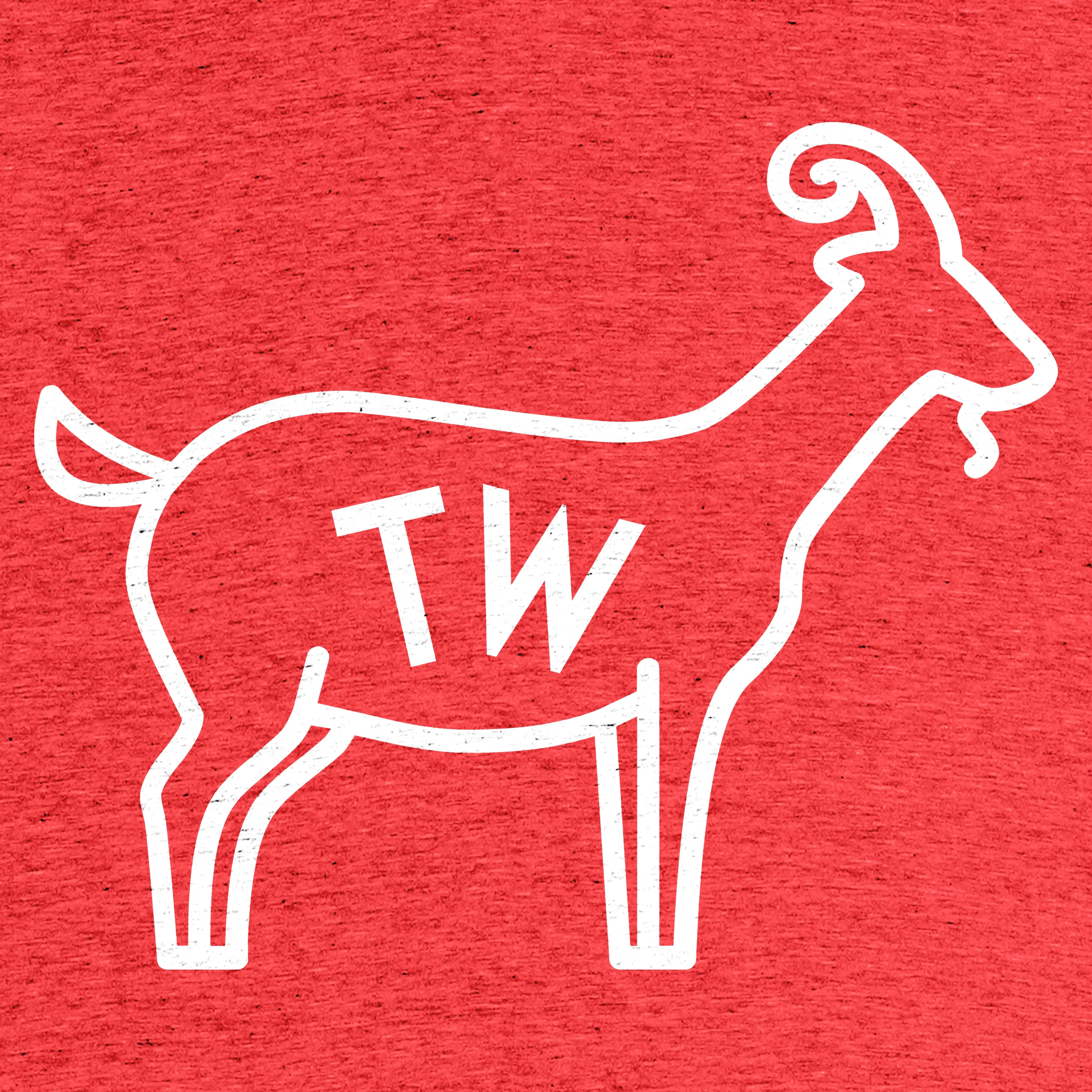 TW GOAT” graphic tee, pullover hoodie, tank, onesie, and pullover