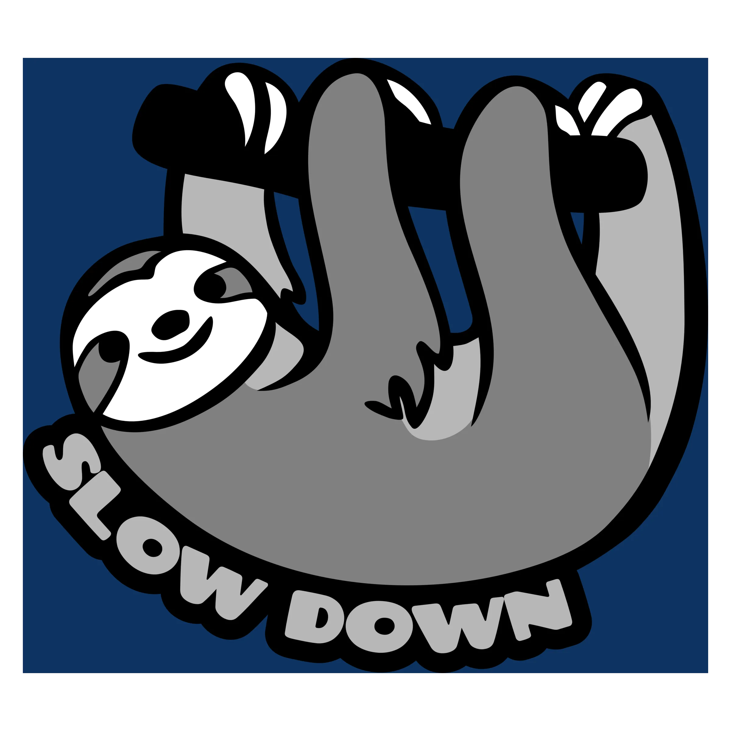 slow down clipart black and white