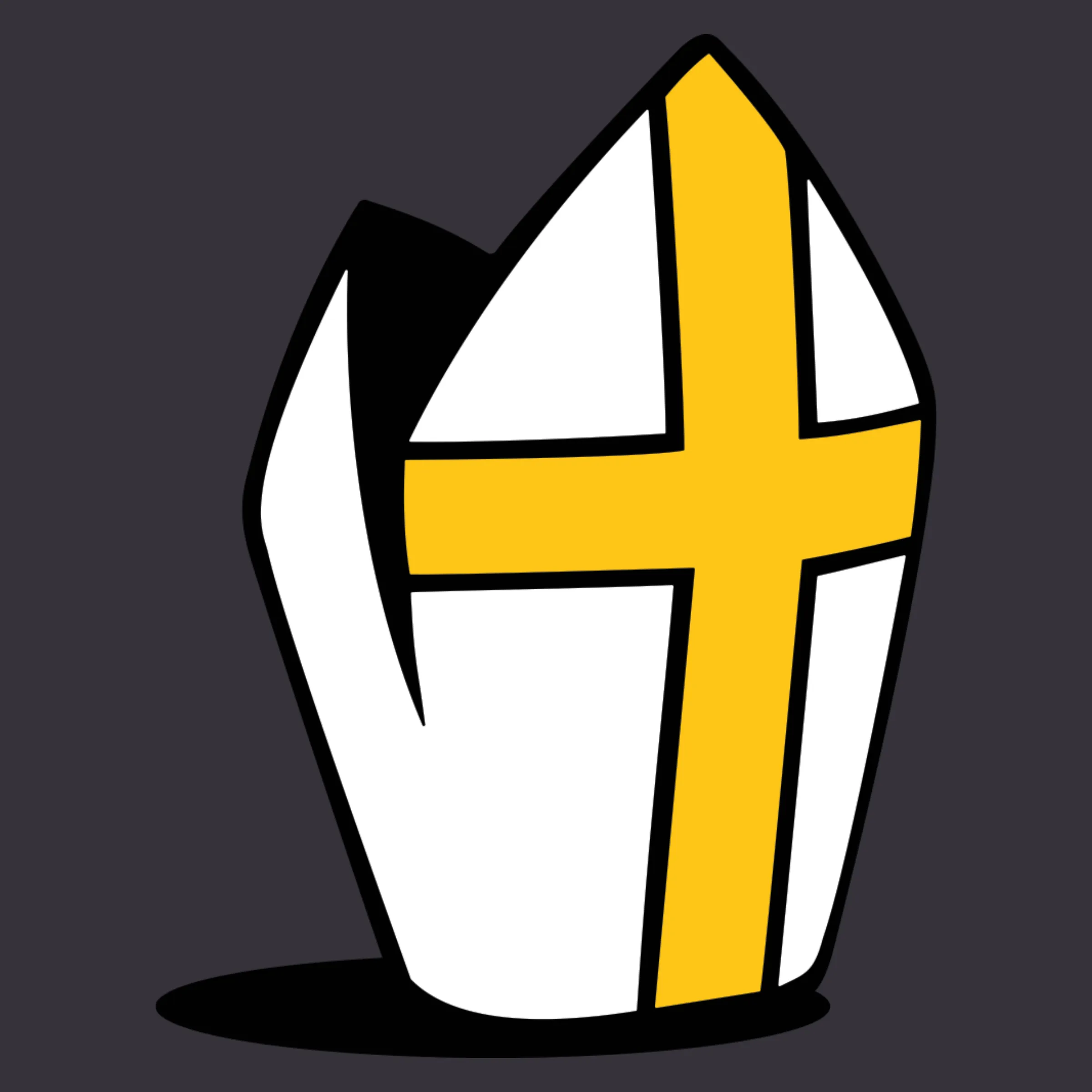 pope hat cartoon