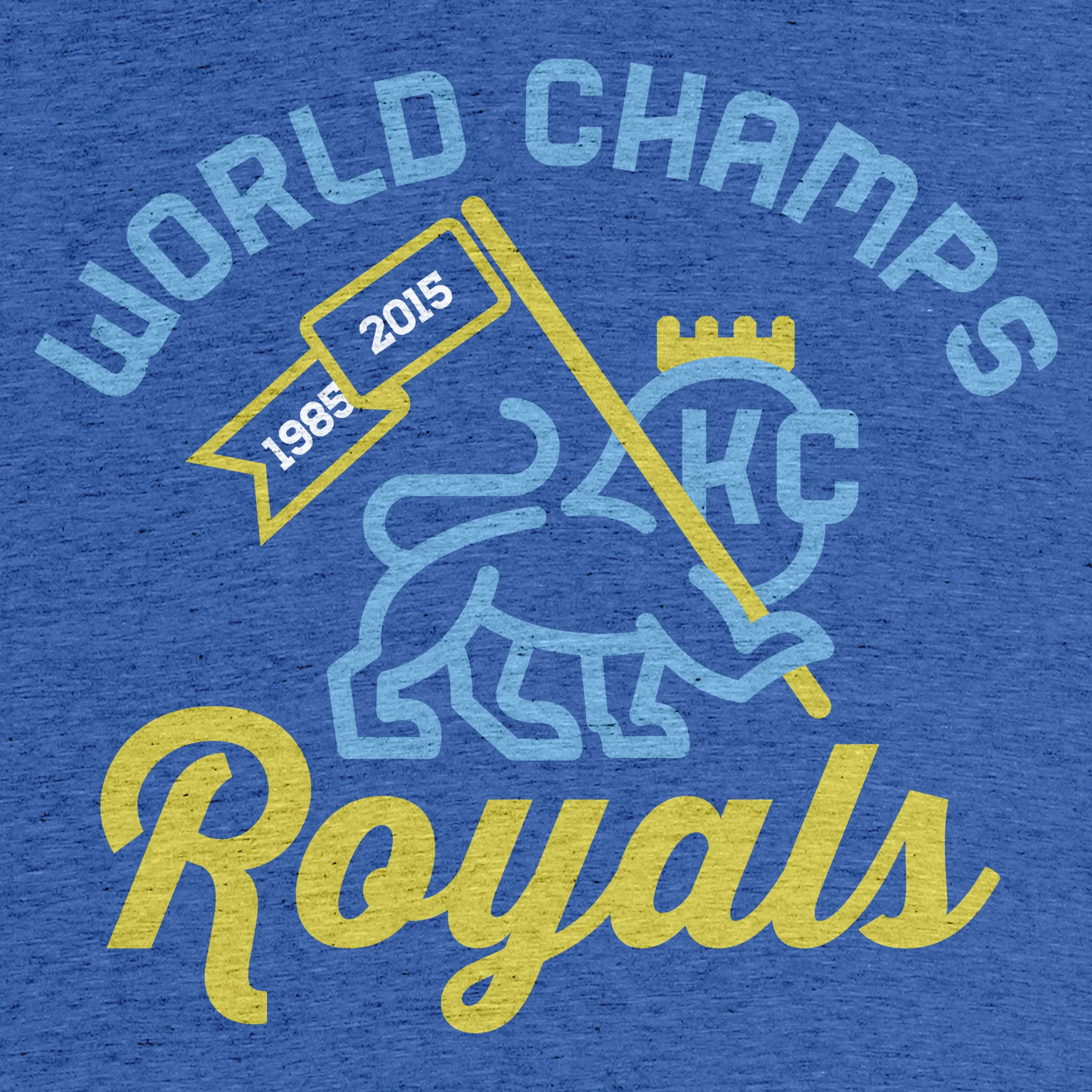 Kansas City Royals Vintage World Series 1985 Graphic