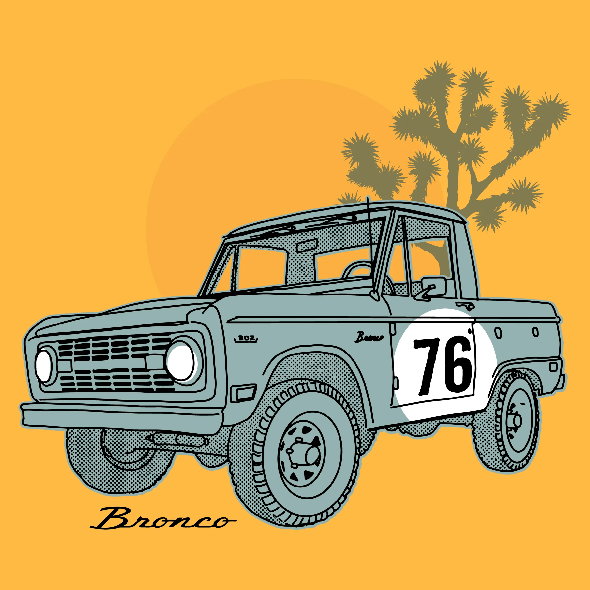 Men's Desert Bronco T-Shirt