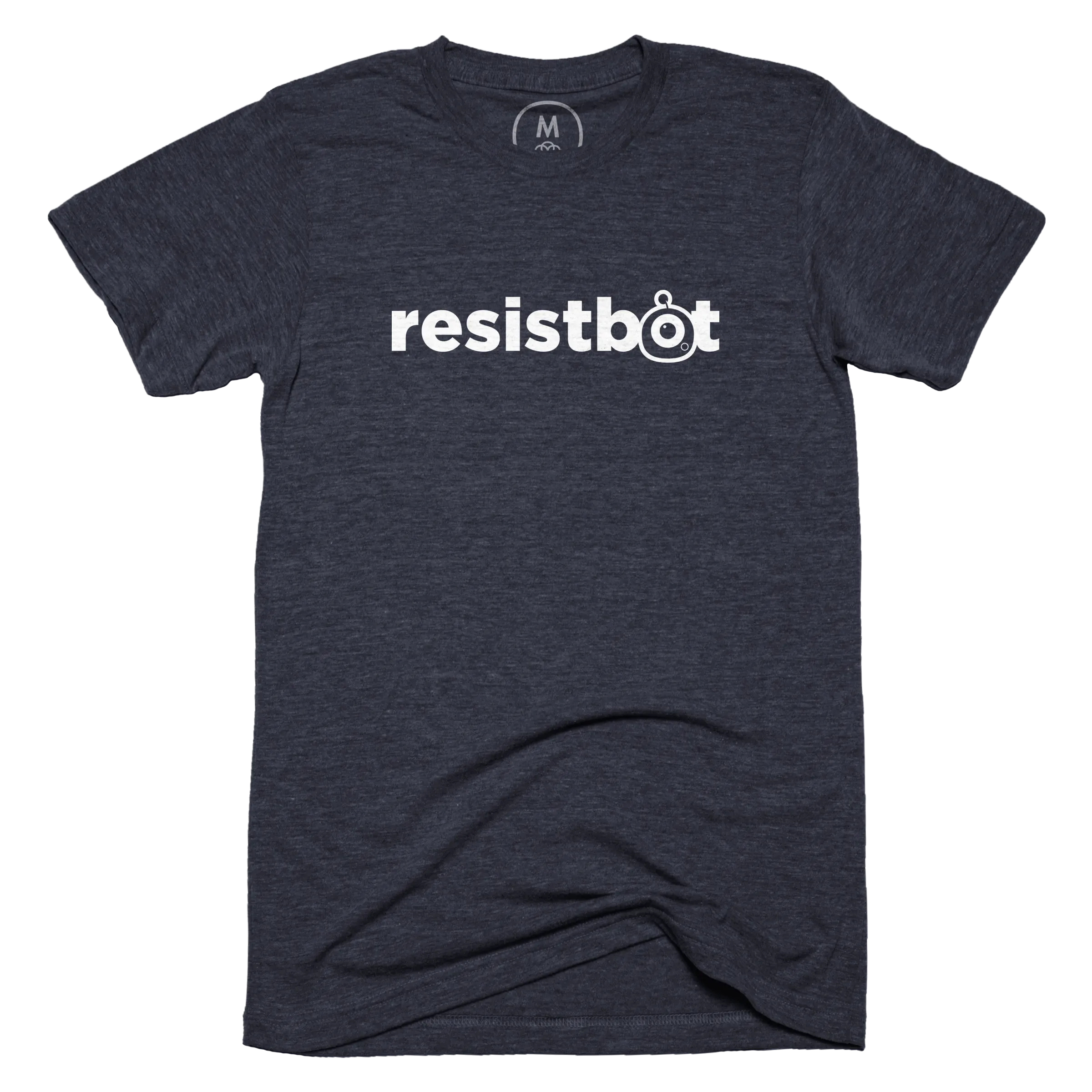 Resistbot Wordmark” graphic tee, pullover hoodie, onesie, tank