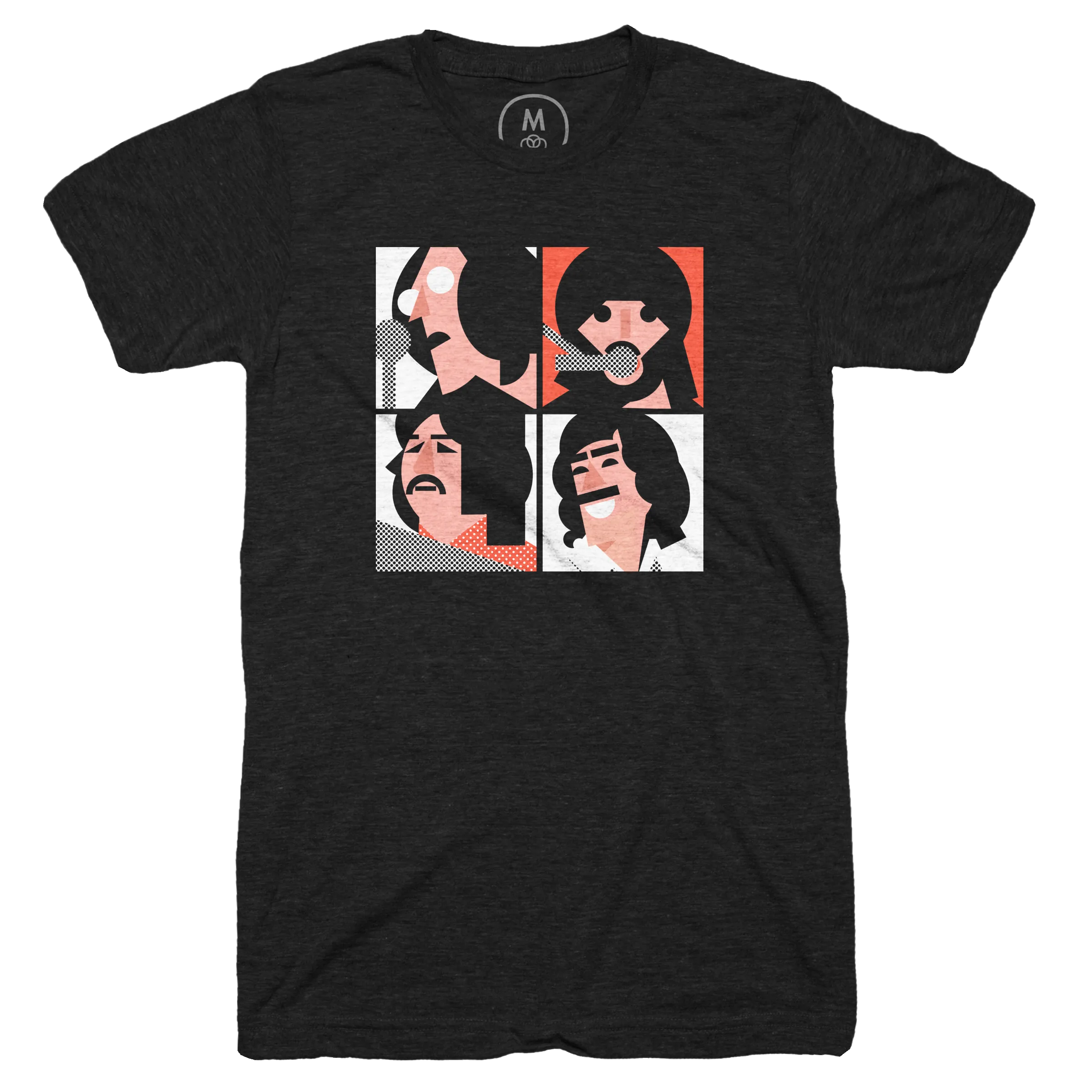 The beatles t shirt logo sale