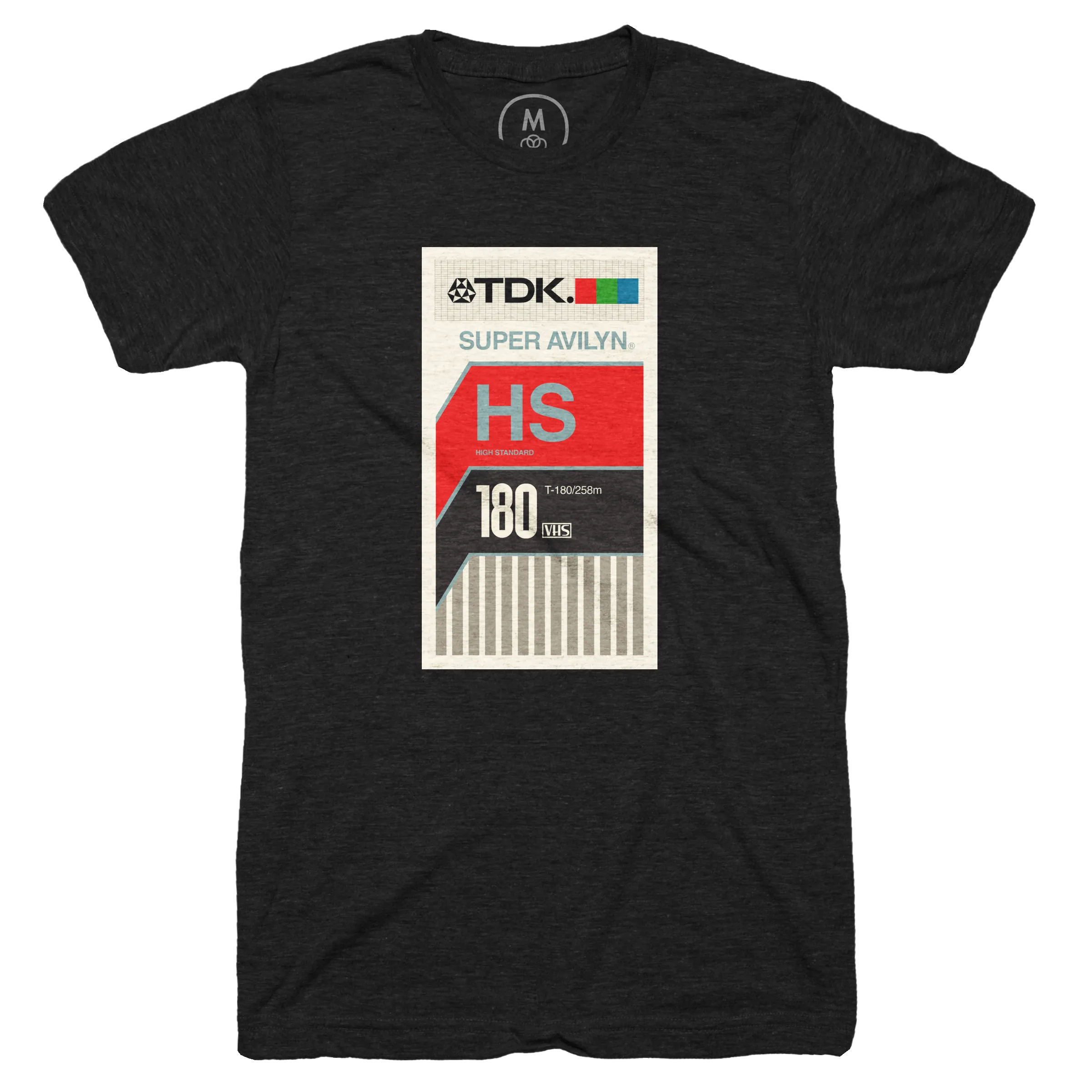 VHS OLD VINTAGE CASSETTE COVER (TDK 180)” graphic tee