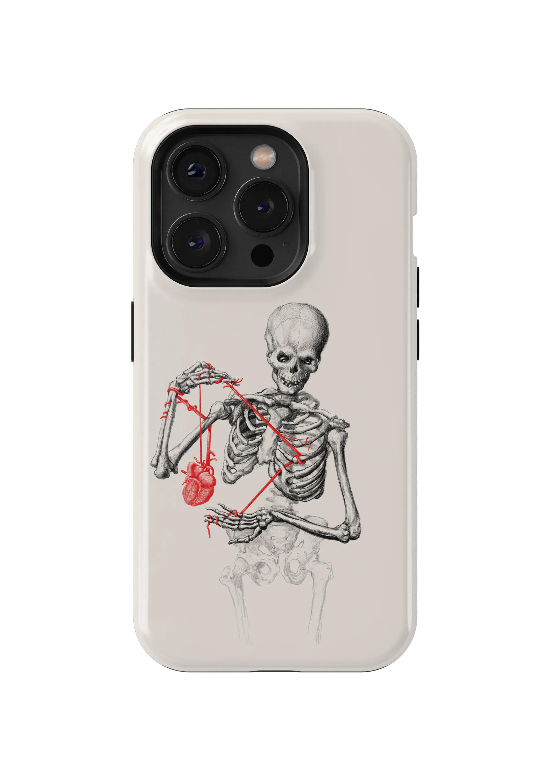 Lesson of anatomy heart strings. graphic phone case by 38