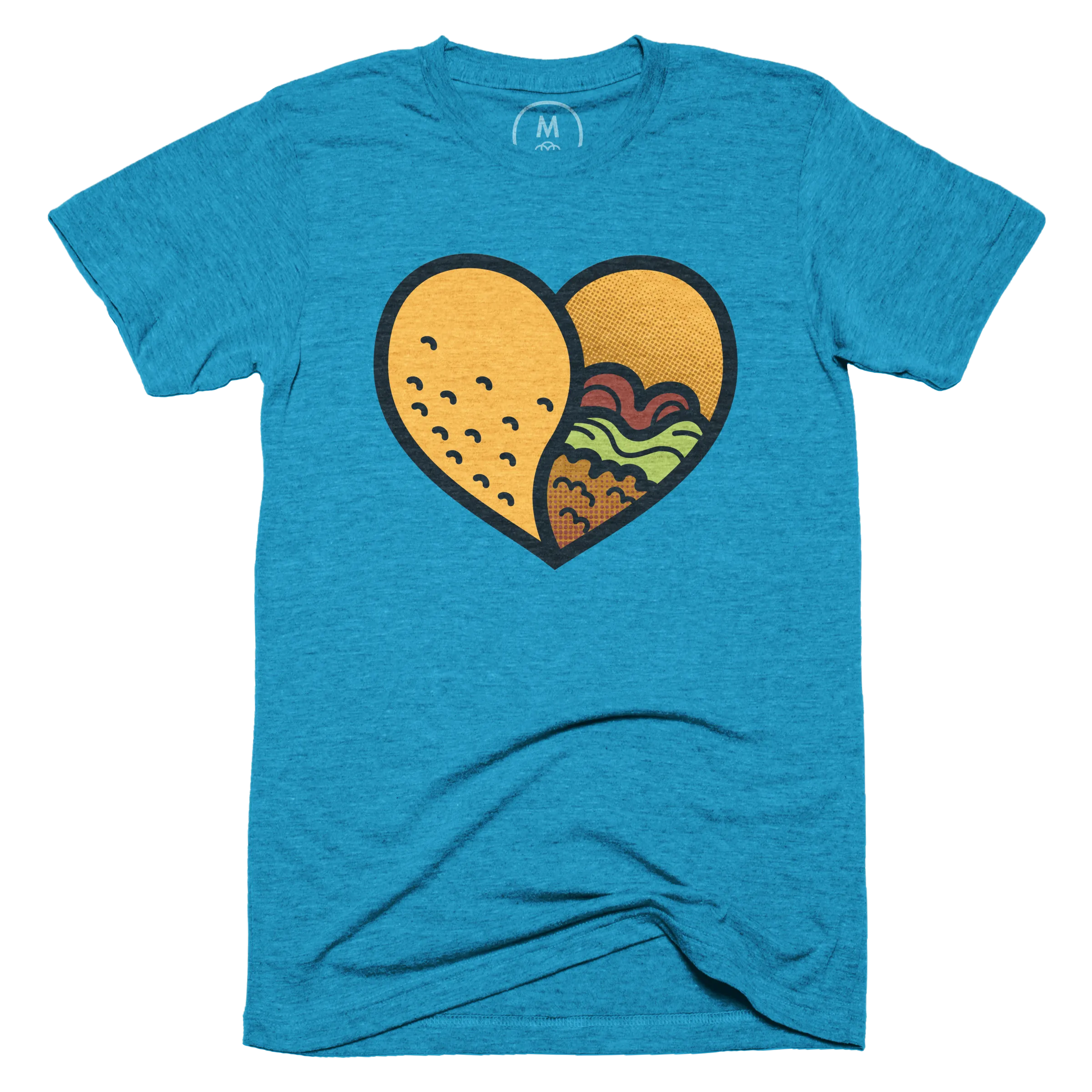 Taco, My Love” graphic tee, tank, pullover hoodie, and long sleeve tee by  Josh McCray.