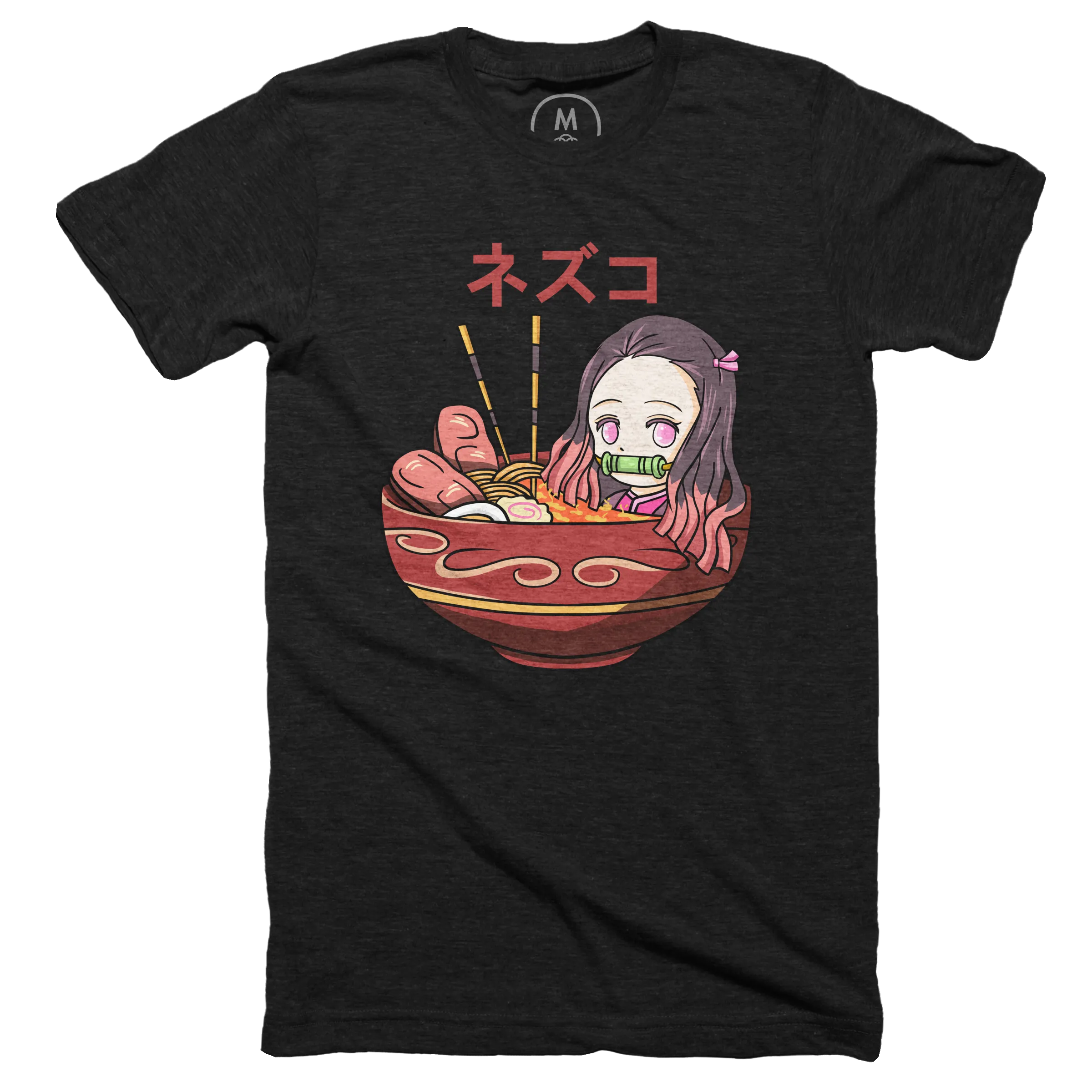 Ramen Nezuko - Demon Slayer” graphic tee, pullover hoodie, tank, onesie,  pullover crewneck, and long sleeve tee by illustrasiku. | Cotton Bureau