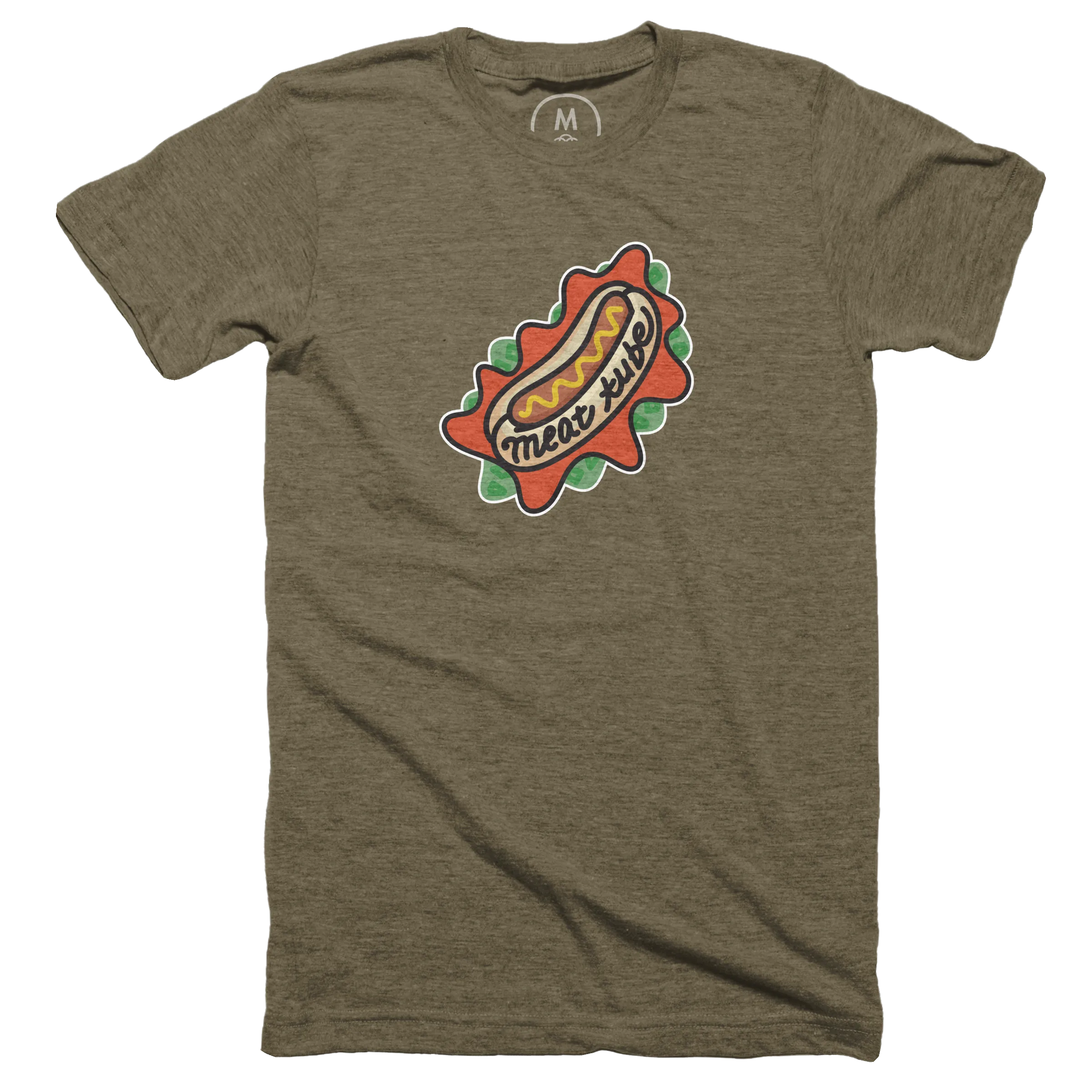 Hot Dog is Meat Tube” graphic tee, pullover hoodie, pullover crewneck,  tank, onesie, and long sleeve tee by Meagan Weber. | Cotton Bureau