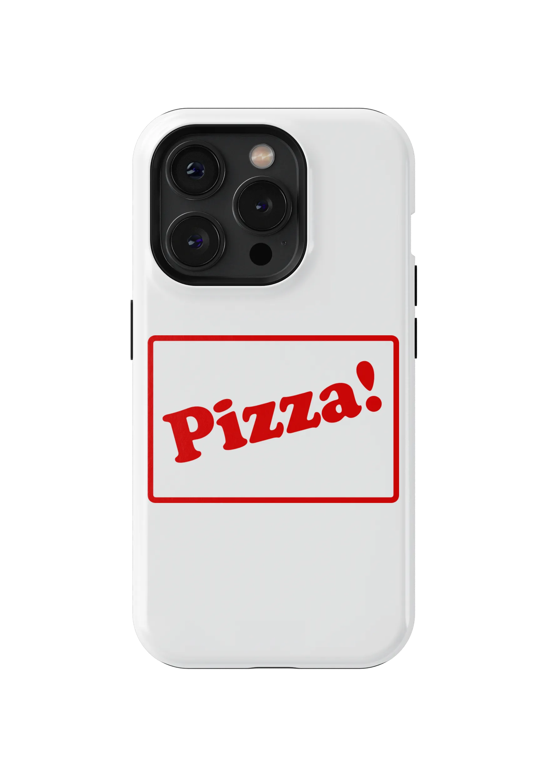 Pizza Planet Uniform” graphic phone case by Marco Bongiorno.