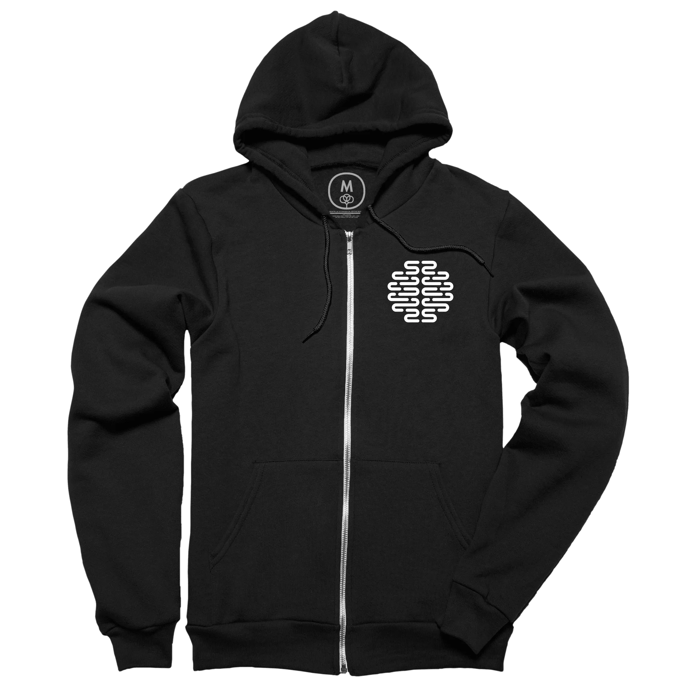 The Original Hoodie” graphic zip-up hoodie by Cortex Podcast.