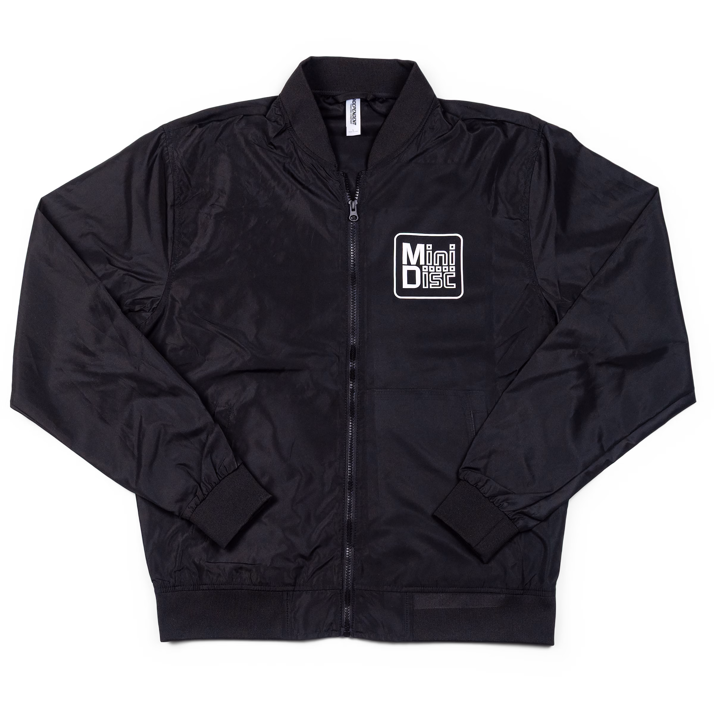 MiniDisc Bomber Jacket” graphic bomber jacket by