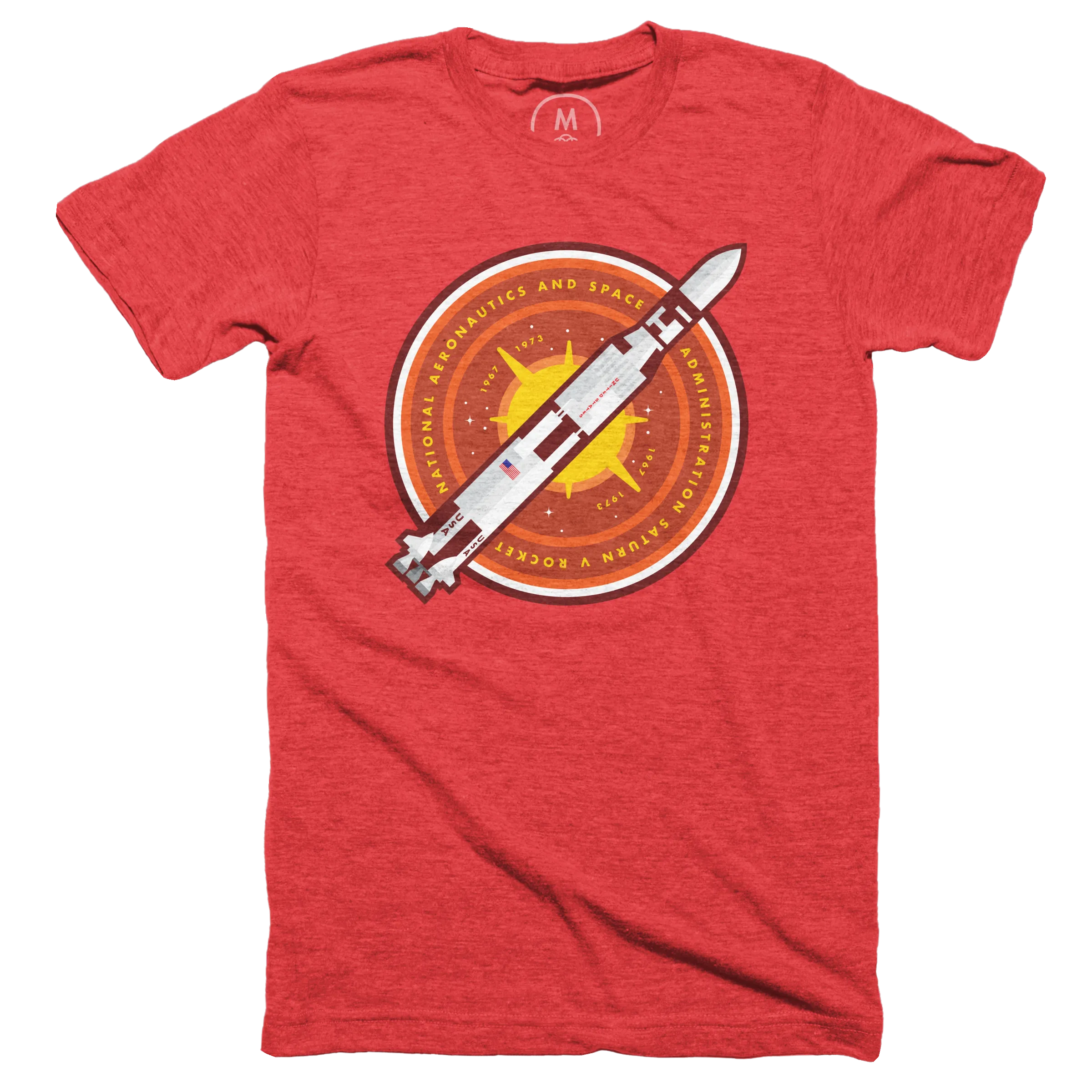Saturn V Rocket 1967-1973 Moon Landings Tshirt