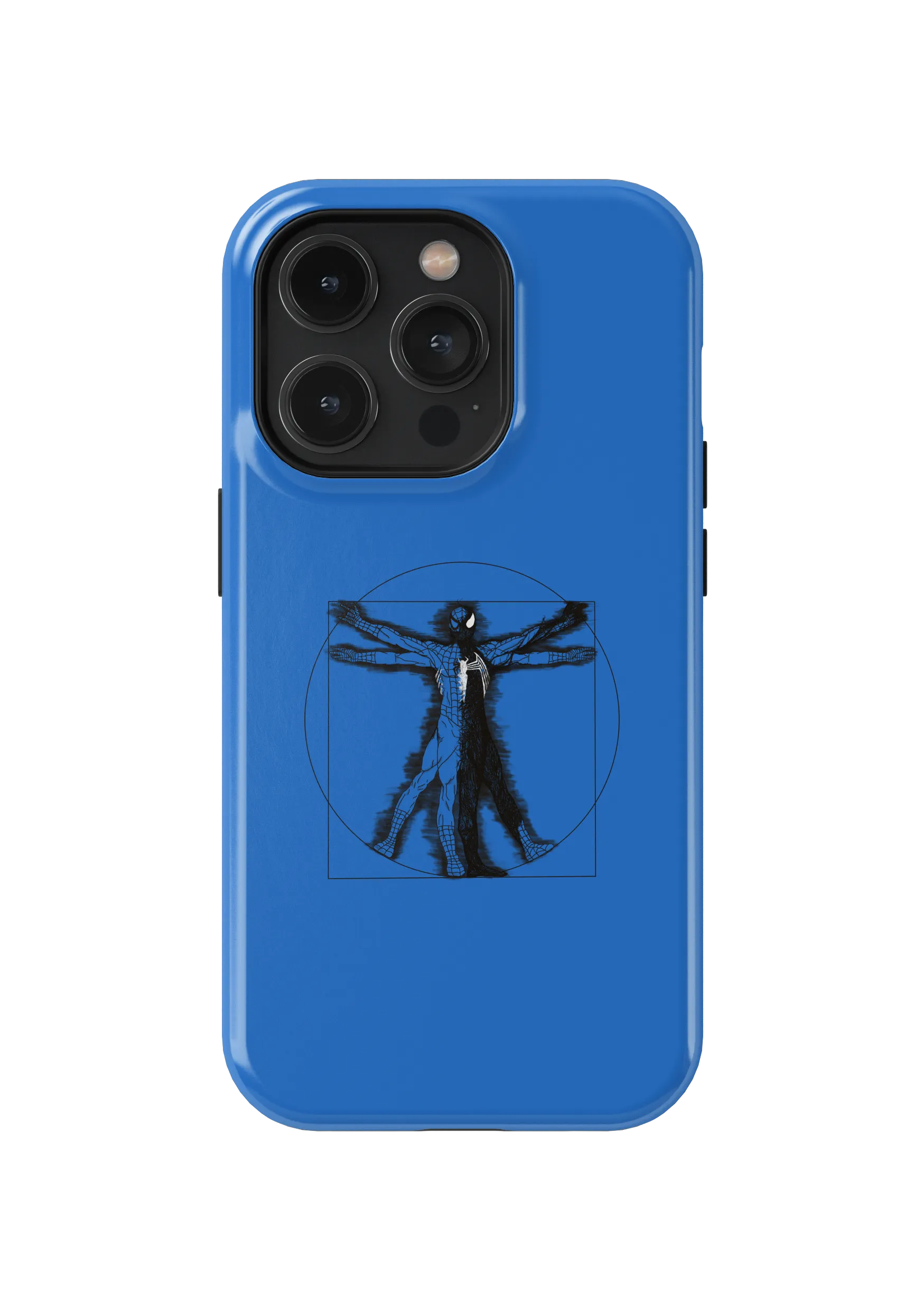 Symbiote meets Da Vinci graphic phone case by Creative Brown Box