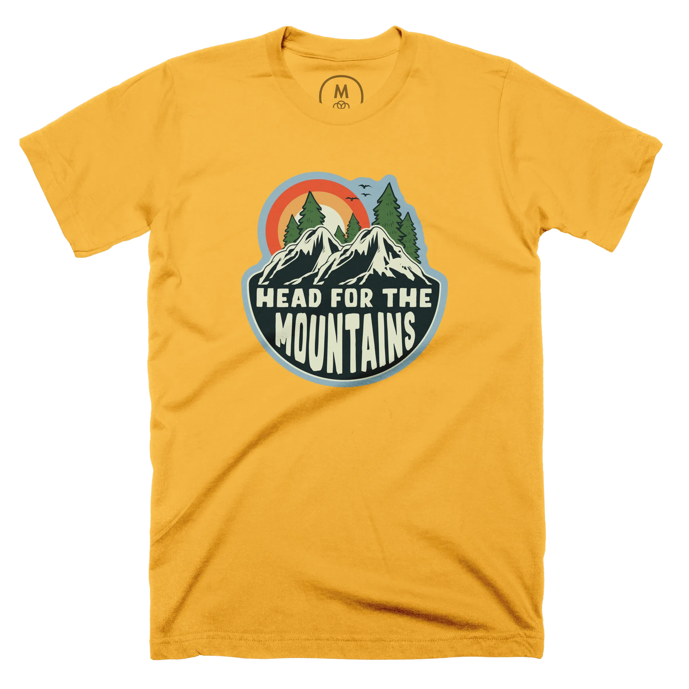 Head for the Mountains” graphic tee, long sleeve tee, pullover crewneck,  pullover hoodie, tank, and onesie by Bowery Proper. | Cotton Bureau