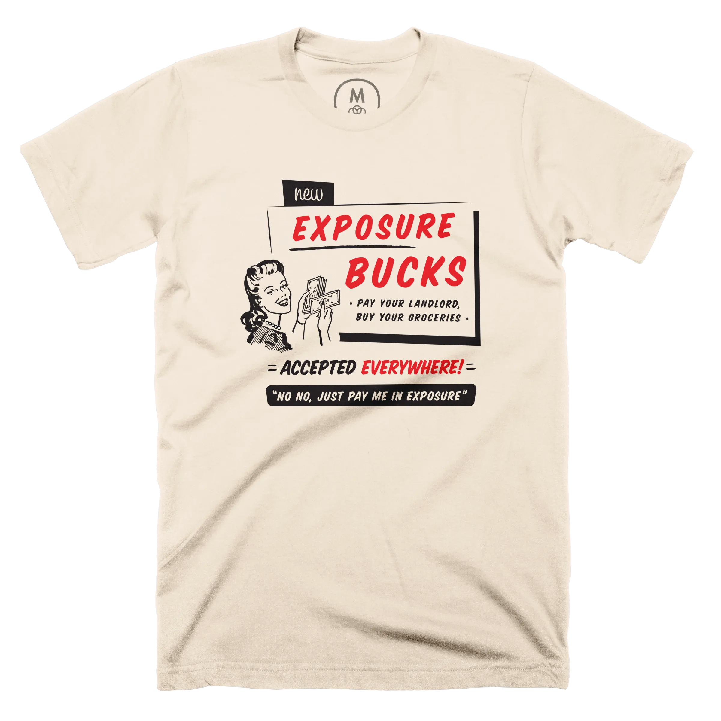 Exposure Bucks” graphic tee, onesie, tank, long sleeve tee
