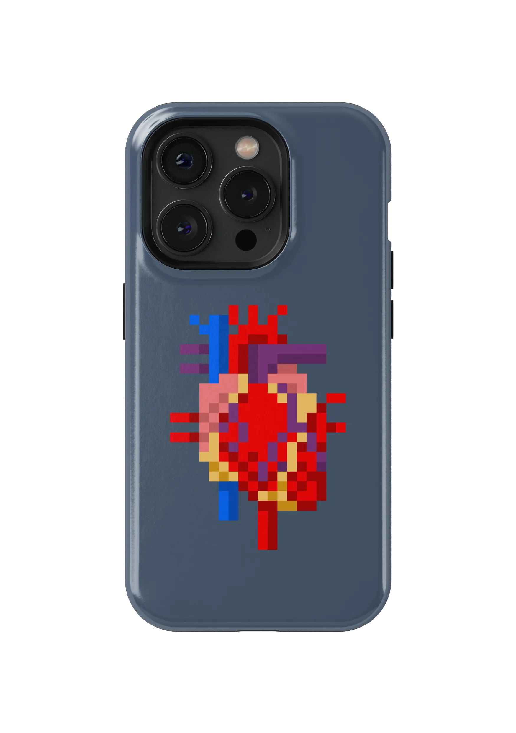 Heart of Pixels graphic phone case by Tim Van Damme maxvoltar