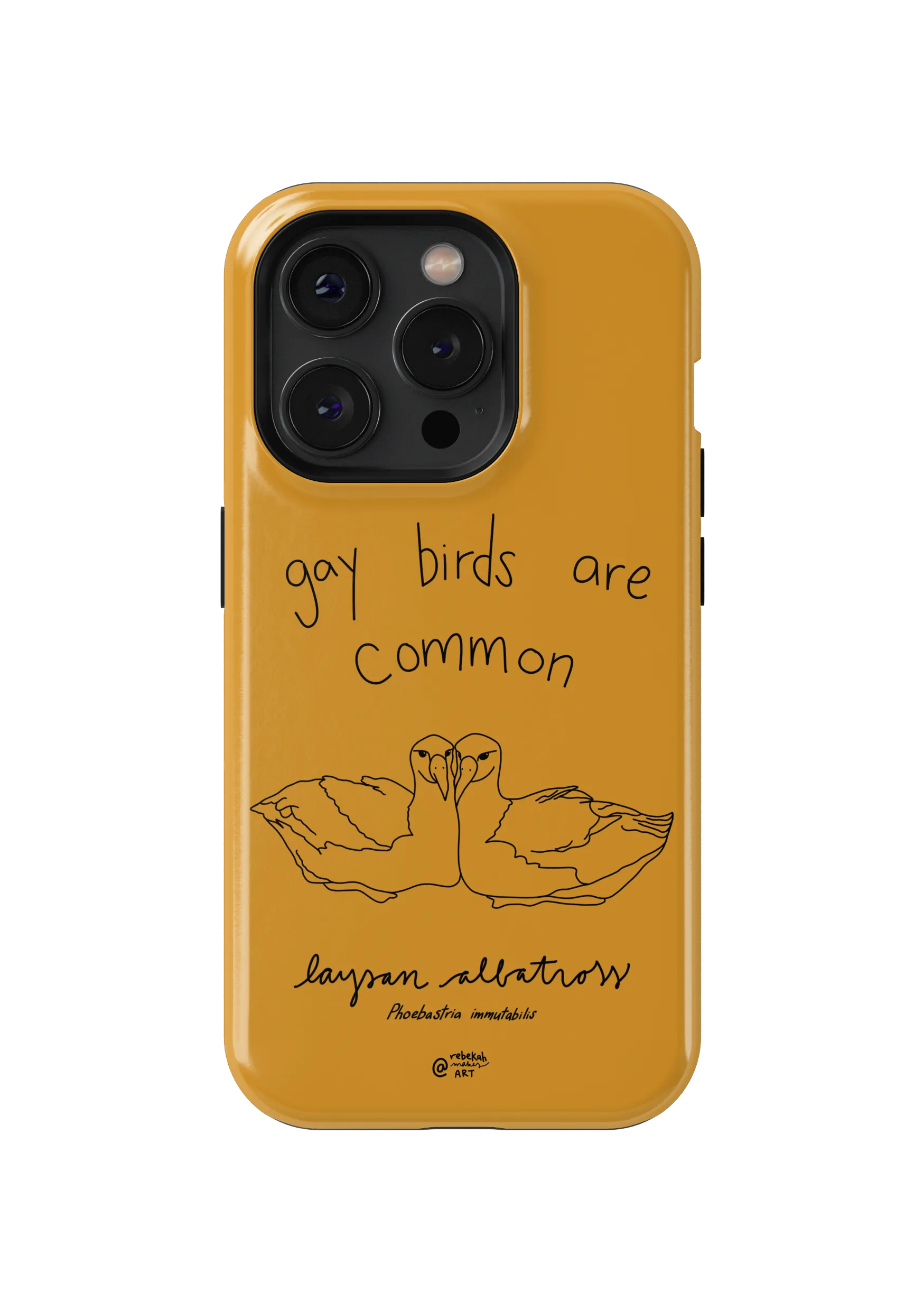 Gay Birds Are Common” graphic phone case by rebekah goode. | Cotton Bureau