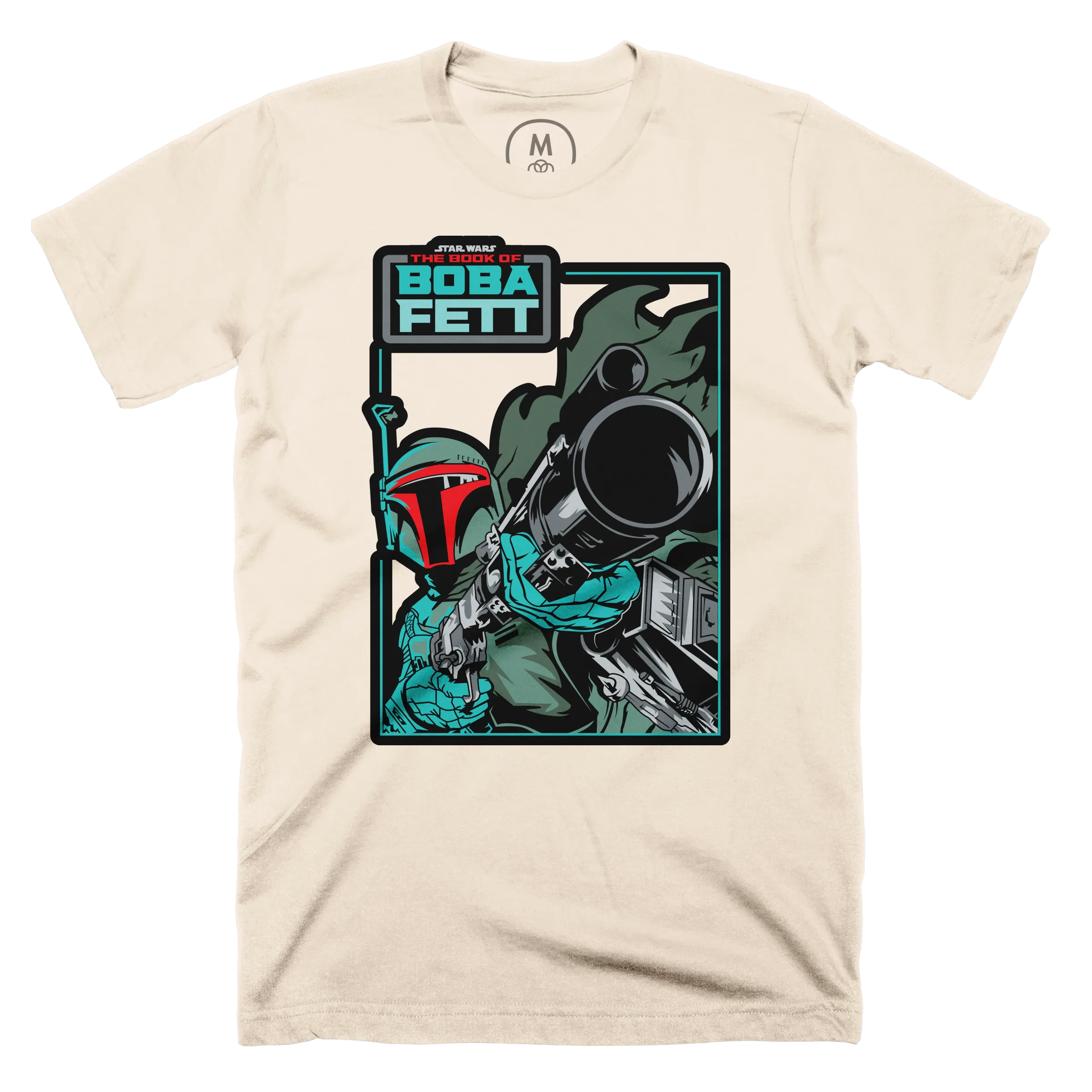 Star Wars Boba Fett” graphic tee, pullover crewneck, long sleeve