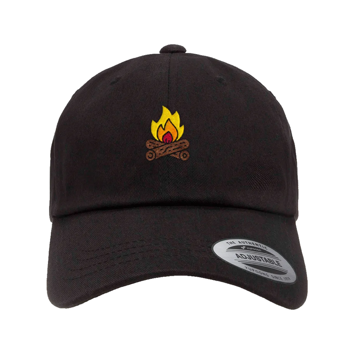 Campfire” graphic dad hat, trucker hat, snapback hat, trucker hat
