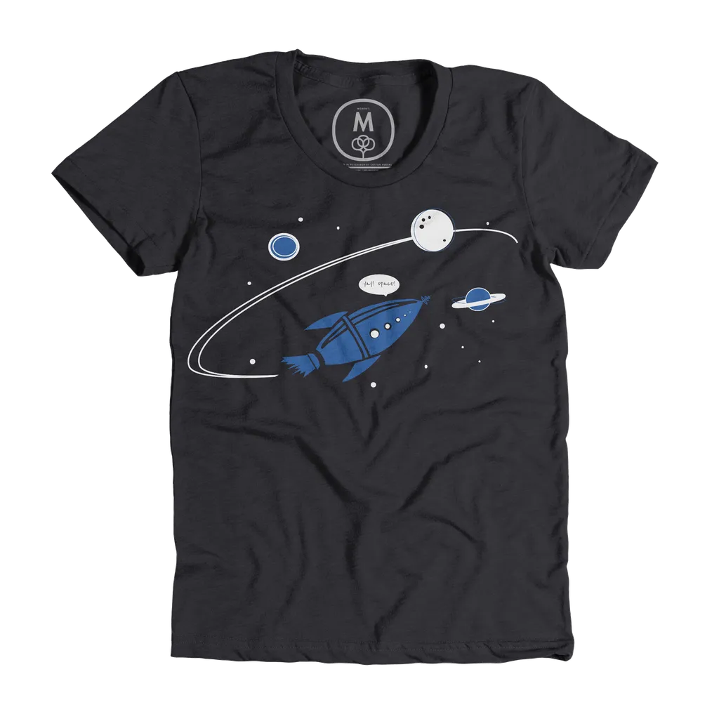 “Yay! Space!” graphic tee and pullover crewneck by Lex Roman. | Cotton ...