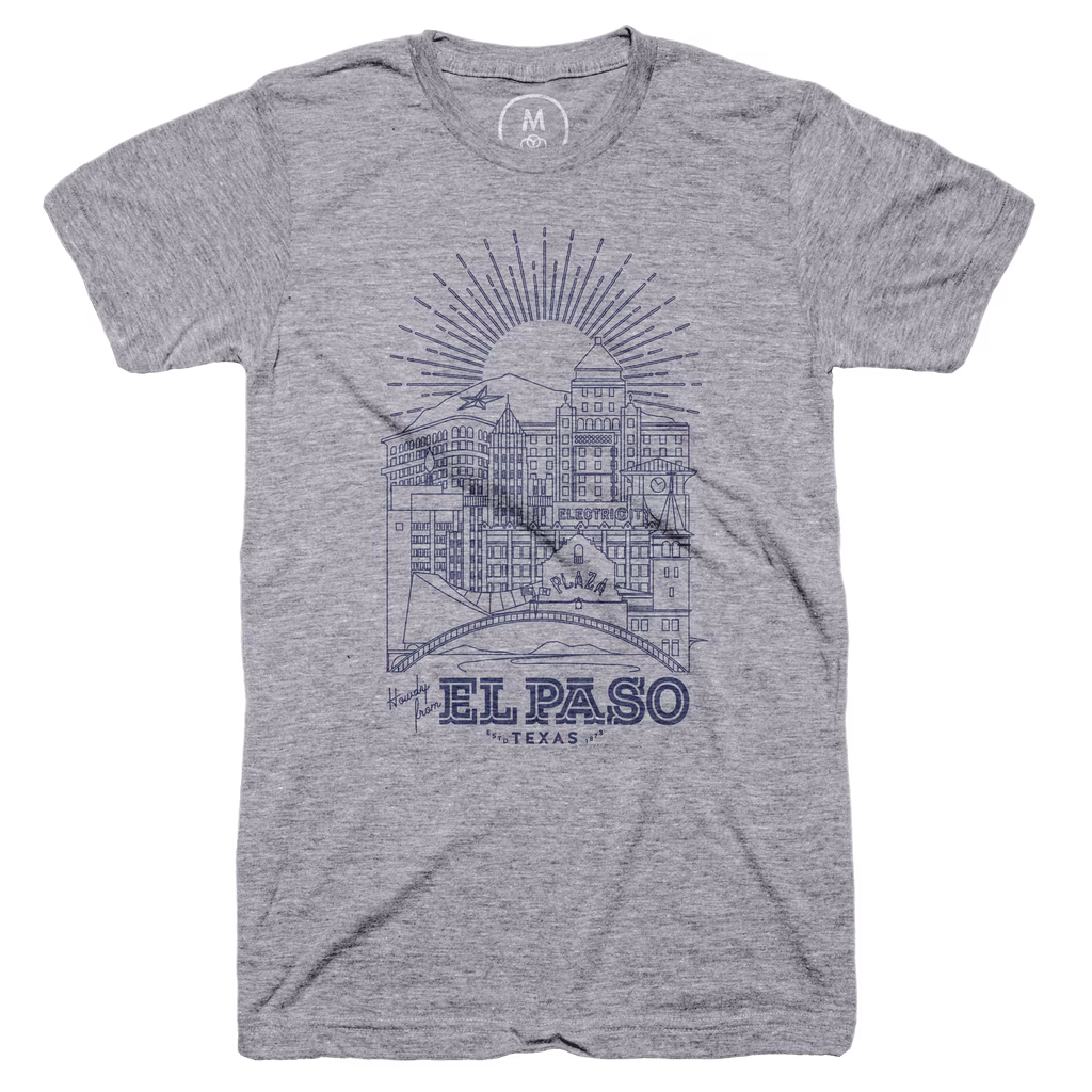 “Howdy from El Paso, Texas” graphic tee by Chris Rueda. Cotton Bureau