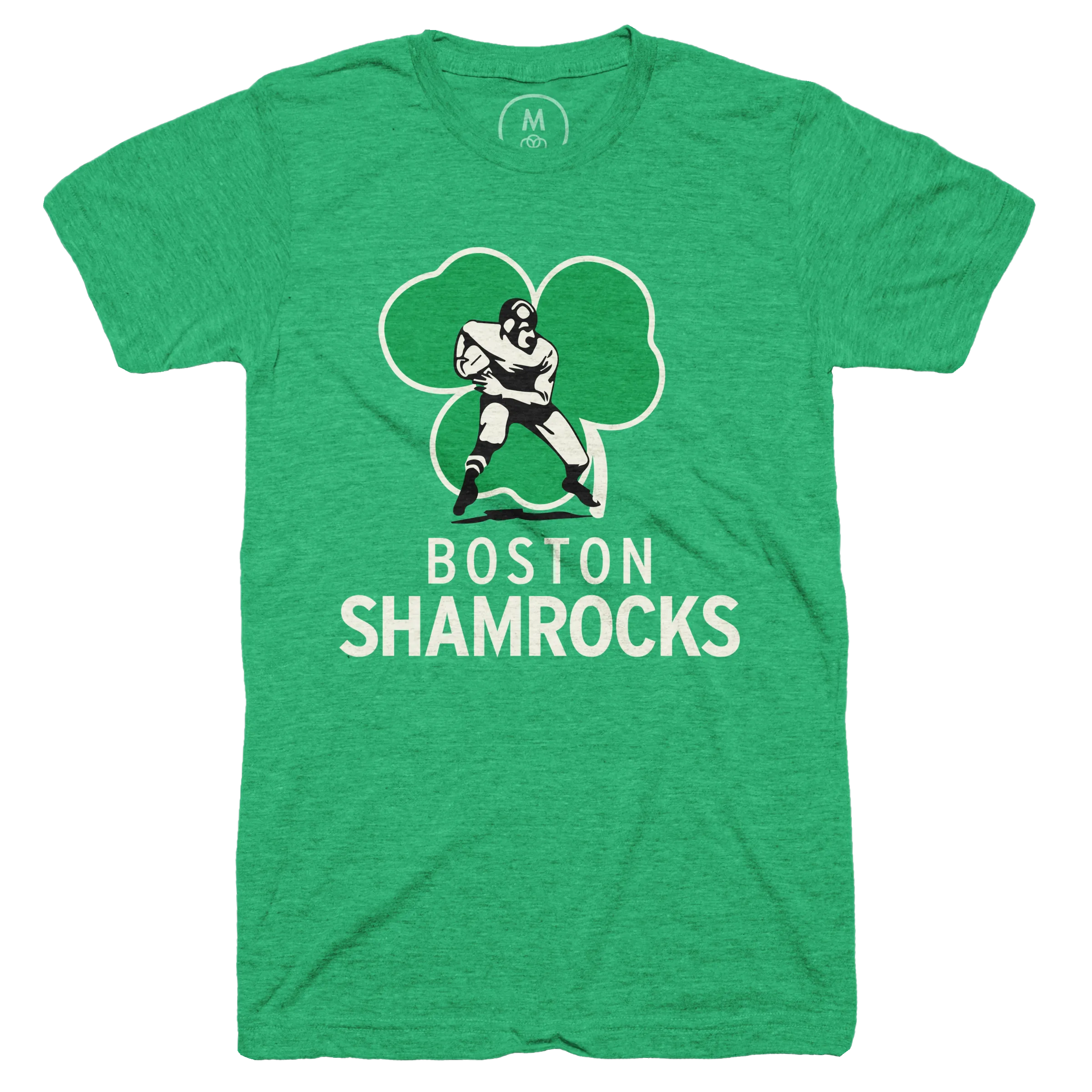 Boston Shamrocks” graphic tee and pullover hoodie by 59 Apparel.