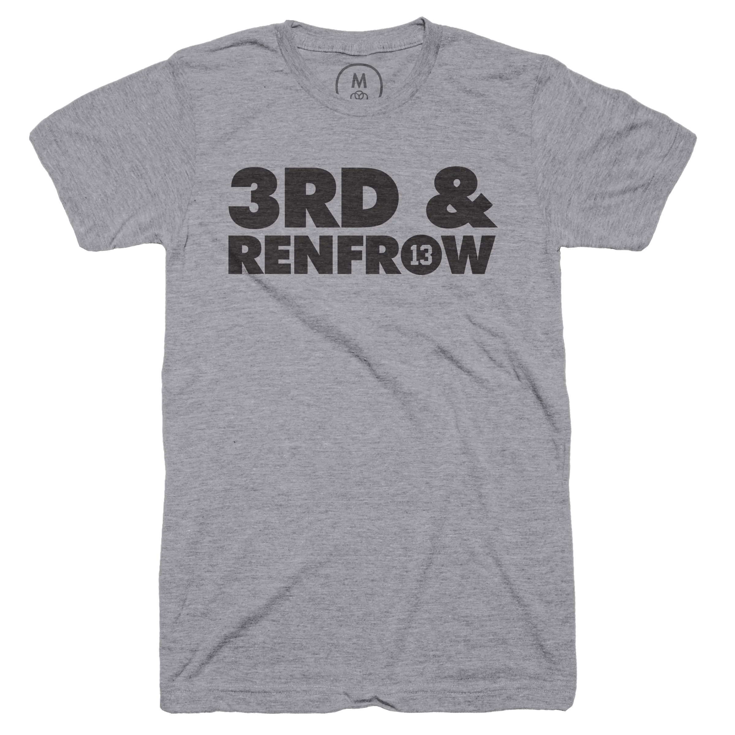 3rd & Renfrow” graphic tee, pullover hoodie, and pullover crewneck